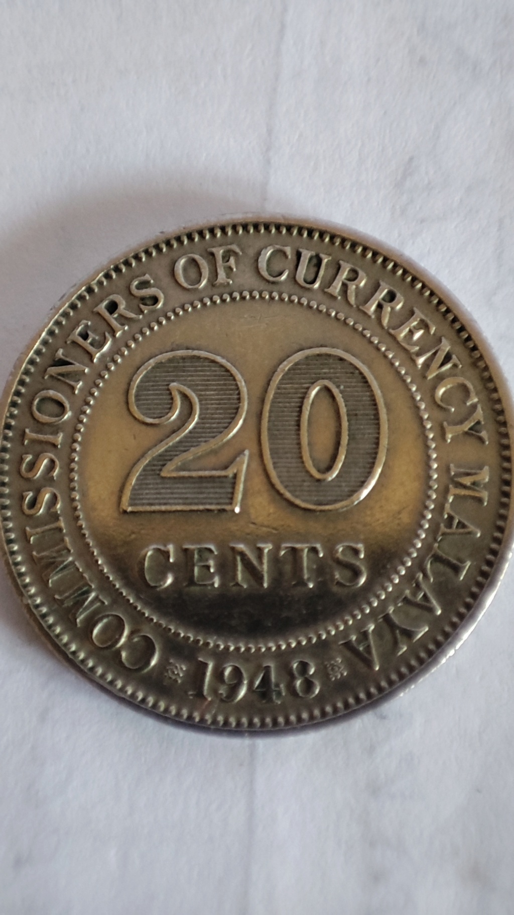 Malaya 20 centavos 1948 16439714