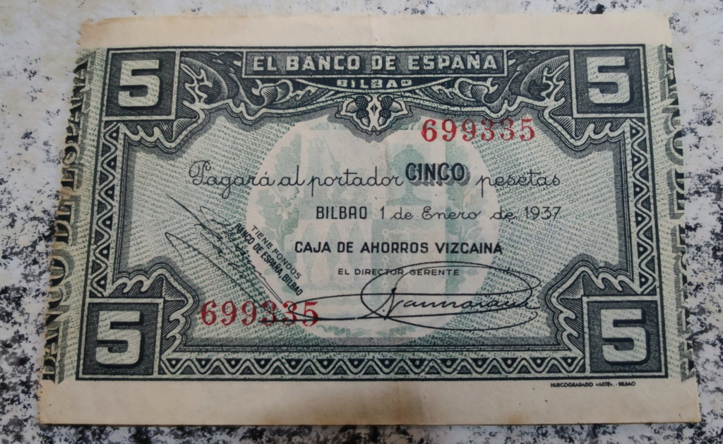 5 Pesetas Banco de España Bilbao 1937 16444011