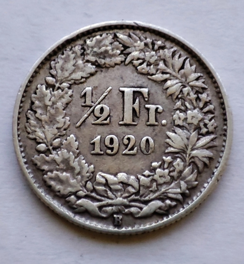 Suiza ½ franco 1920 16446211