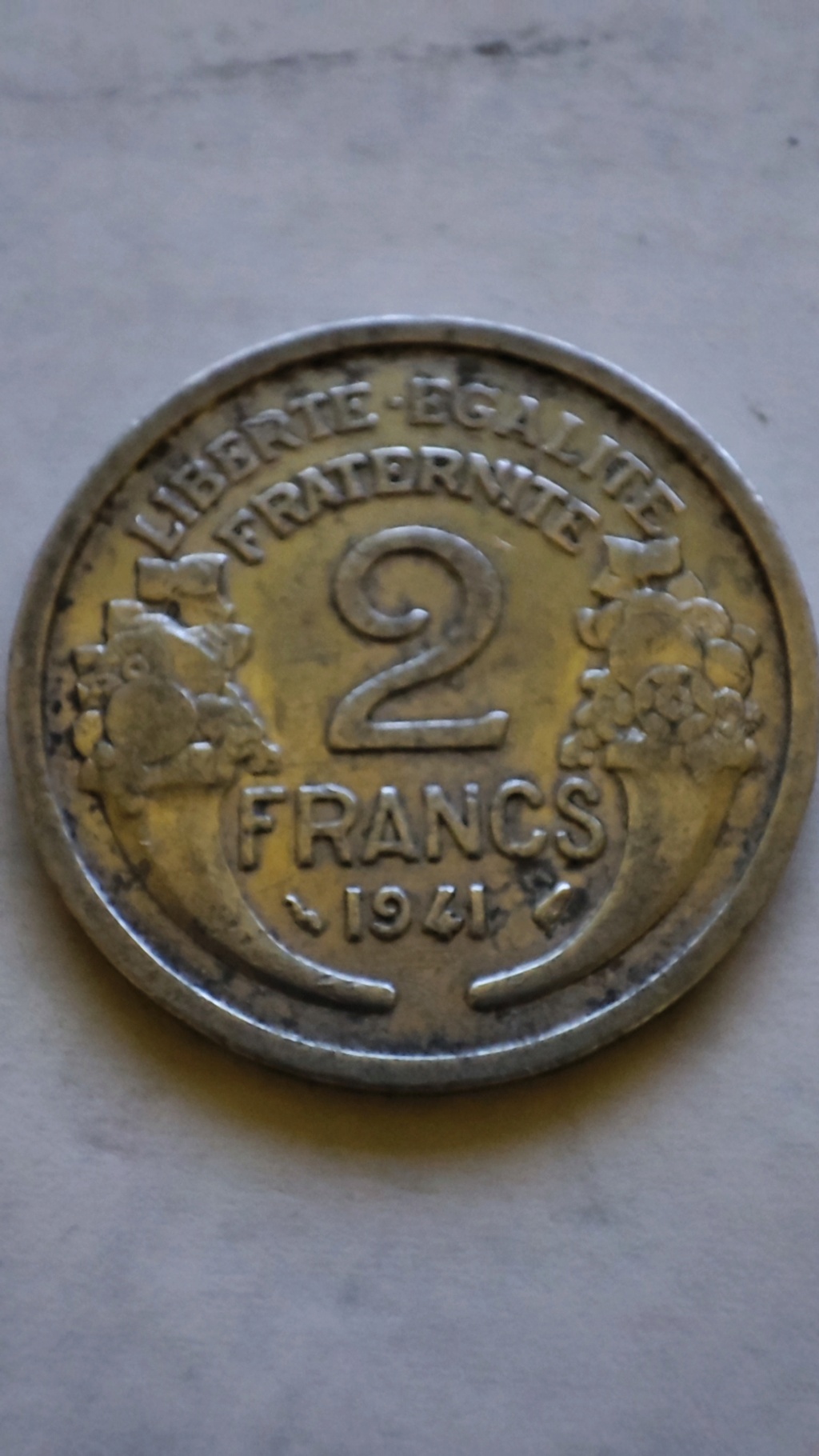 1 Franco de aluminio de 1941. República Francesa (ocupada). 16474511