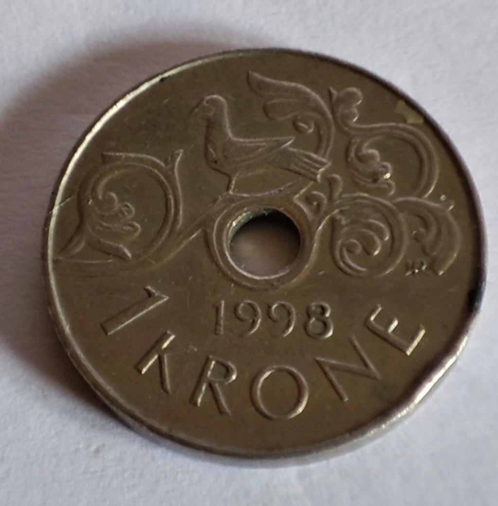 Noruega 1 corona 1998 16482912