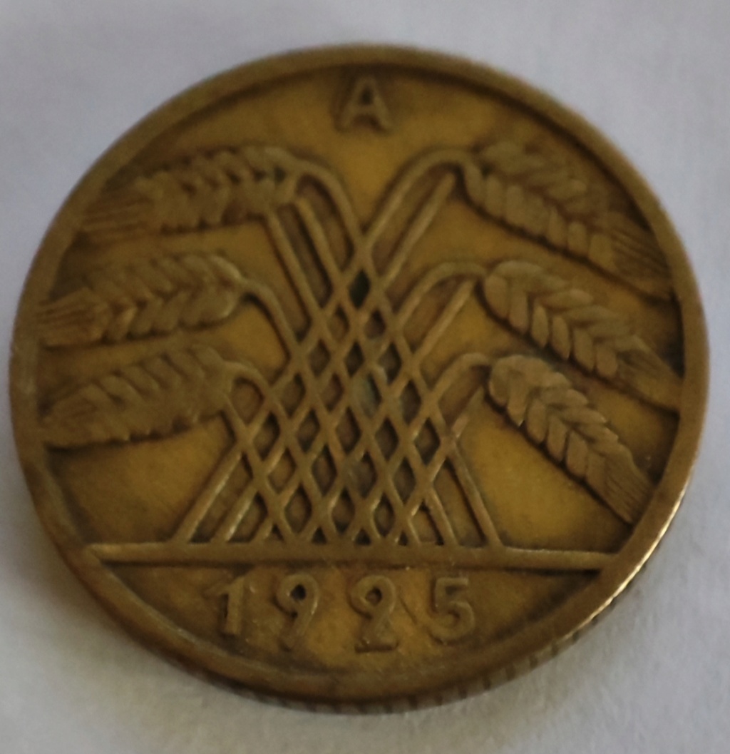 Alemania 10 reichspfennig 1925 Ceca "A" – Berlín 16571911