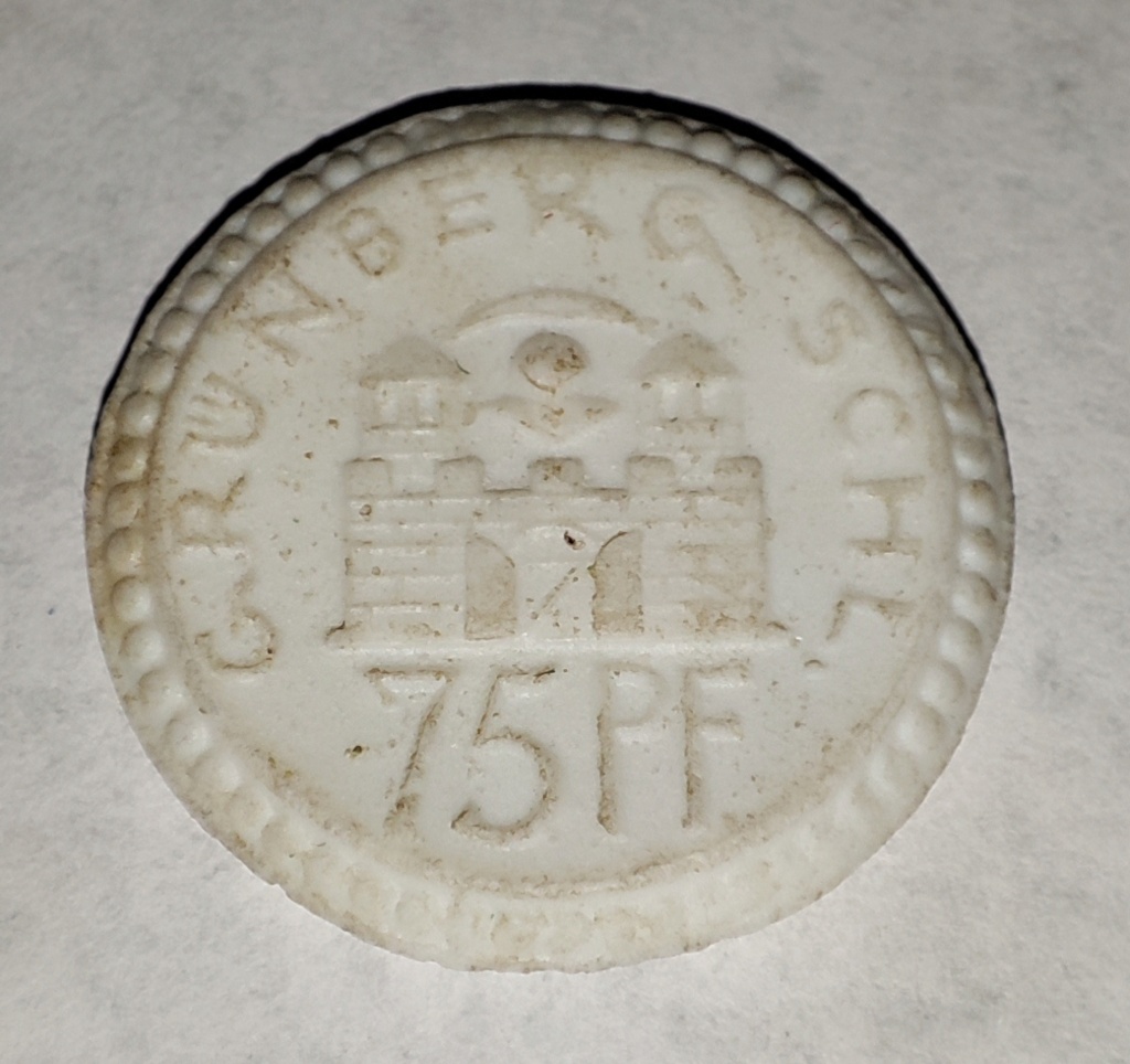 75 Pfennig  City of Grünberg (Lower Silesia) (Prussian province of Lower Silesia) 16584810