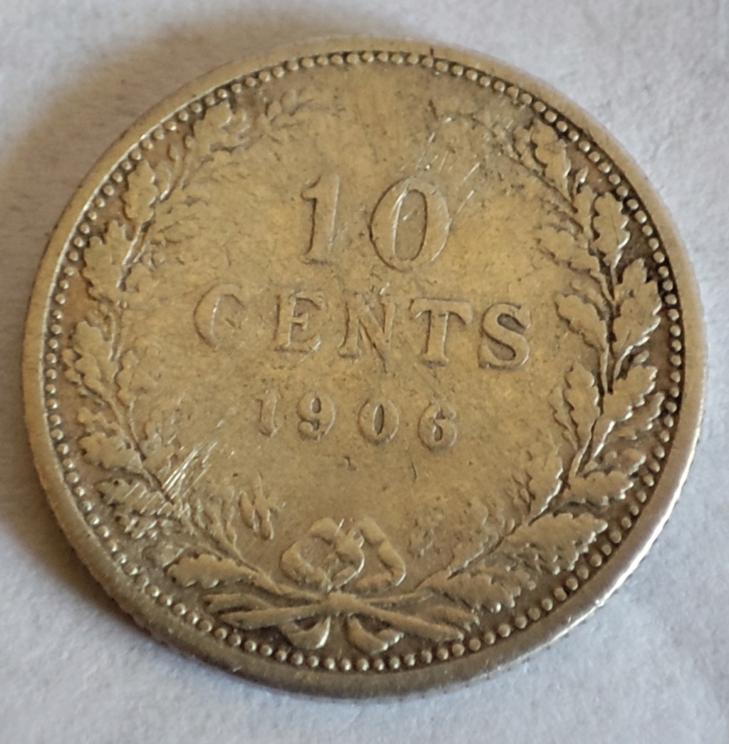 Países Bajos 10 centavos 1906 16592614