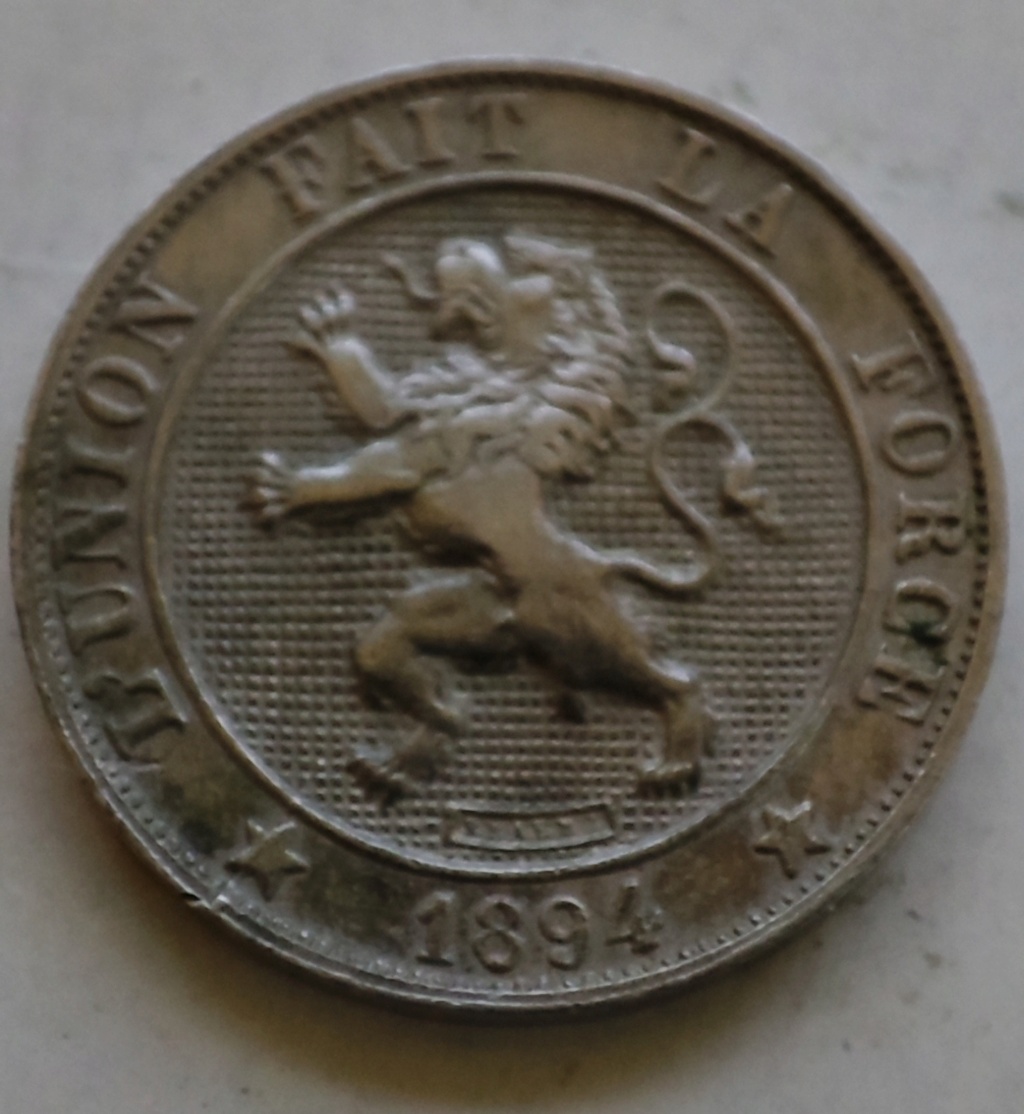 Bélgica 5 céntimos 1894-1901 Leyenda en Francés - 'DES BELGES' 16599810