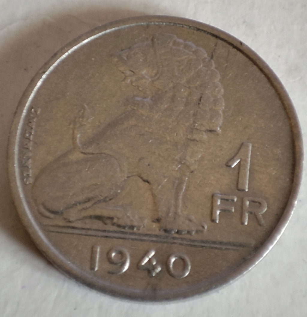 Bélgica 1 franco 1940 Leyenda - 'BELGIE - BELGIQUE' 16603812