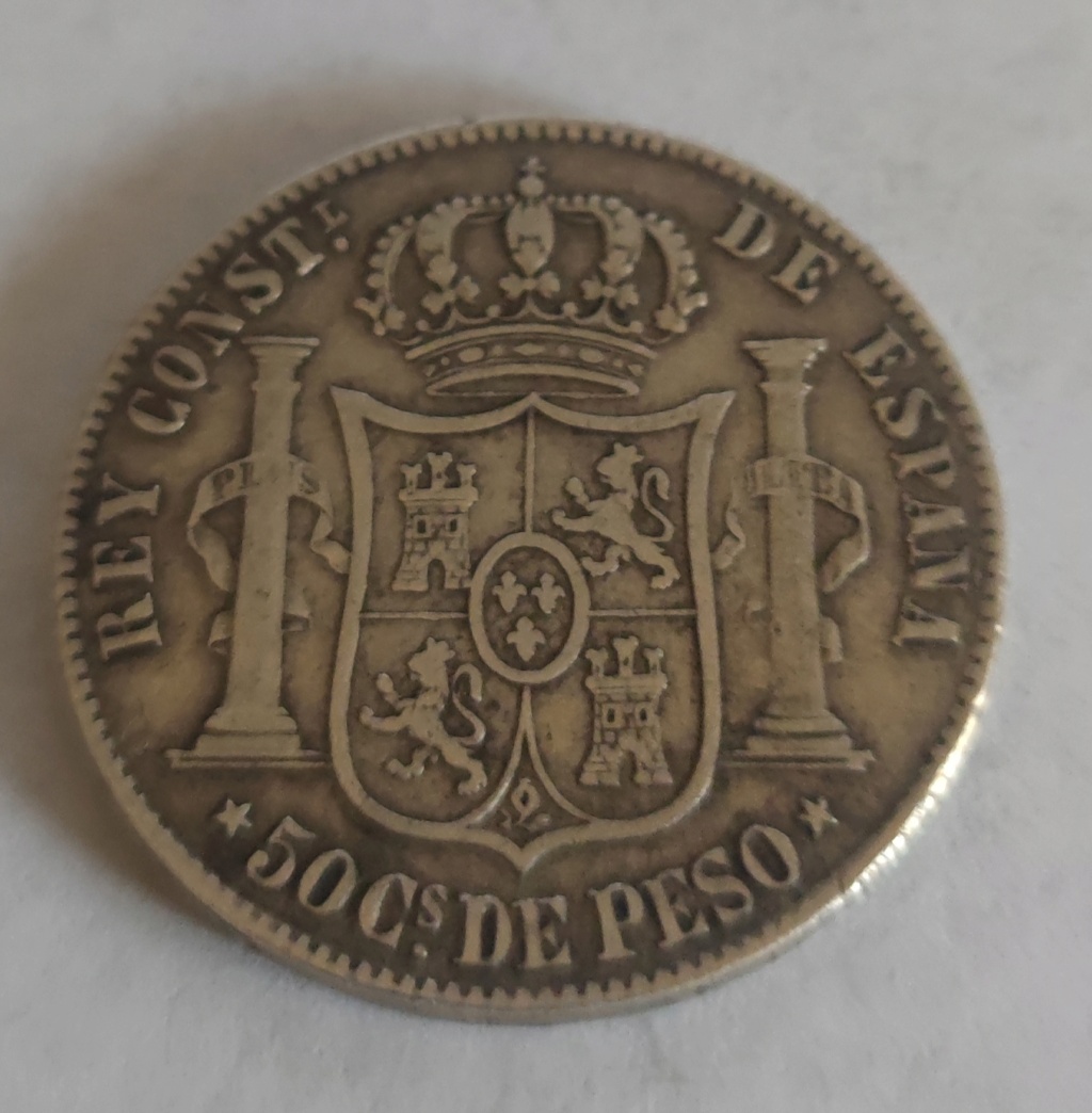 50 céntimos 1885 (Filipinas) 16626313