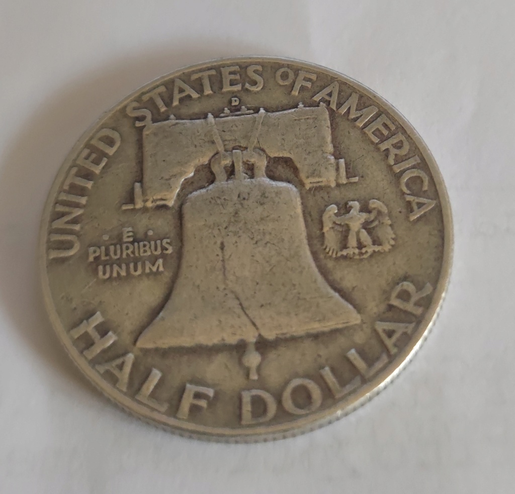 Estados Unidos ½ dólar 1960 Medio Dólar de Franklin Marca de ceca "D" - Denver 16768112