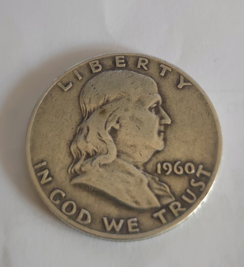 Estados Unidos ½ dólar 1960 Medio Dólar de Franklin Marca de ceca "D" - Denver 16768113