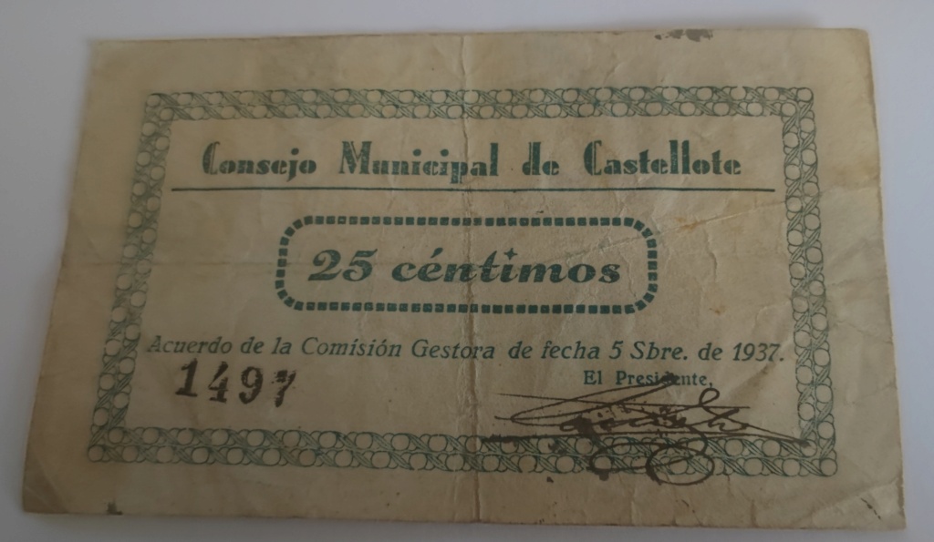 25 Céntimos 1937 Castellote (Guerra Civil) 16828511