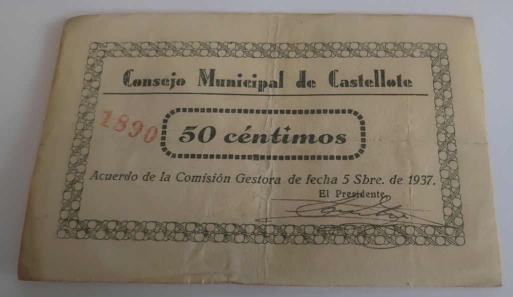 50 Céntimos 1937 Castellote (Guerra Civil) 16828513