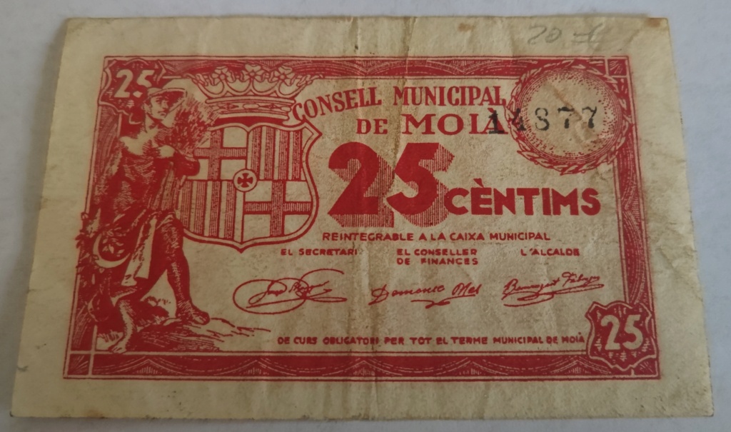 25 Céntimos 1937 Moià (Guerra Civil) 16830212