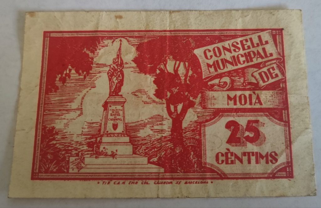 25 Céntimos 1937 Moià (Guerra Civil) 16830213