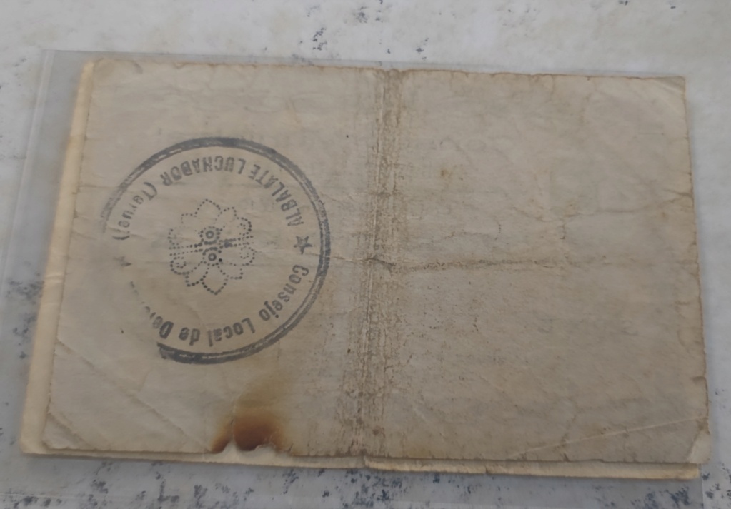 1 Peseta 1937 Albalate Luchador (Albalate del Arzobispo) 16879410