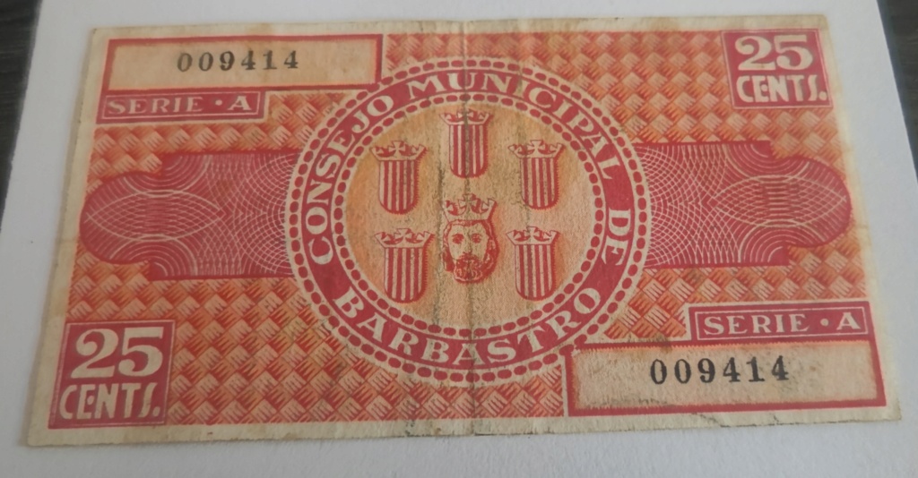25 Céntimos 1937 Barbastro 16880412