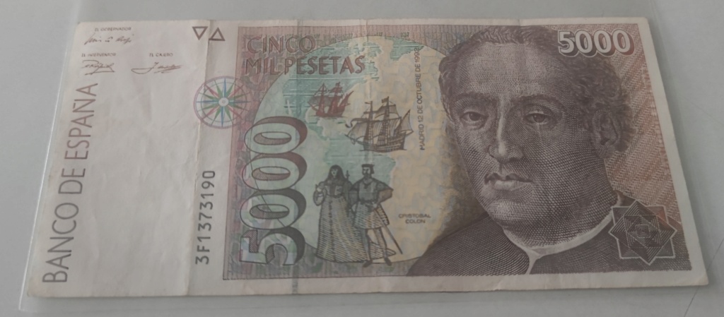 5000 Pesetas España - Cristóbal Colon  16887211