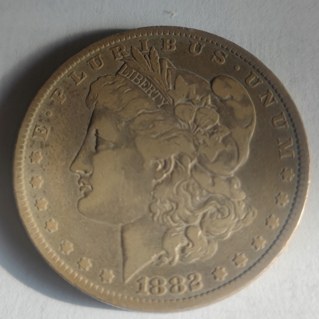 1 dólar, 1882 Estados Unidos Dólar Morgan Marca de ceca "O" - New Orleans 1_dola26