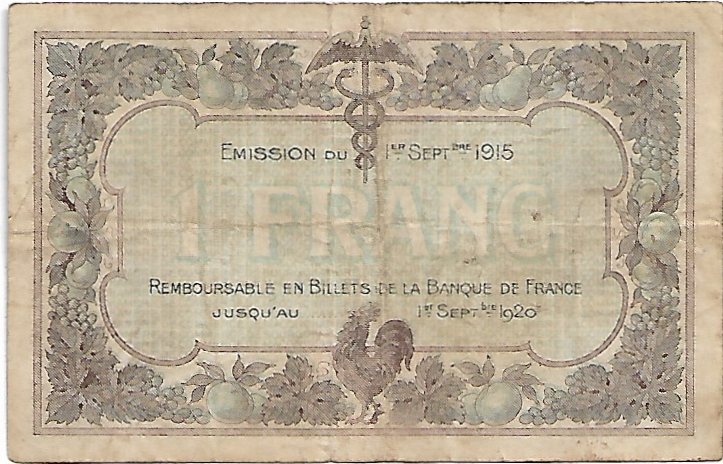Billetes locales franceses años 10 y 20 1_fran15