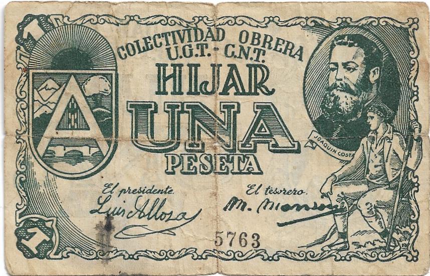 1 peseta 1936 - 1939 Hijar (Guerra Civil) 1_pese58