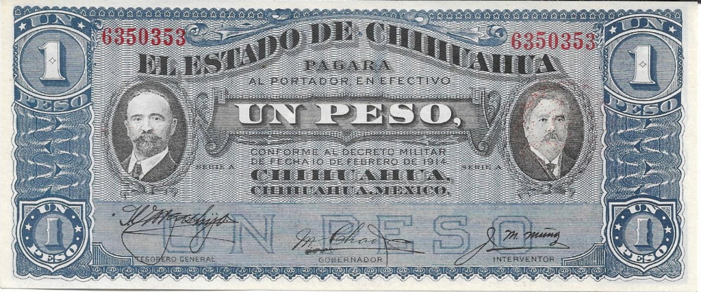 1 Peso 1914 - México - Estado de Chihuahua 1_peso26