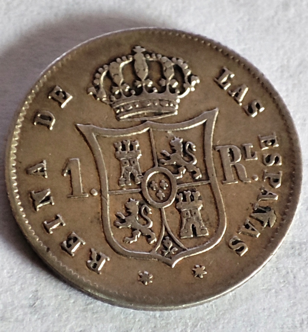 España 1 real 1859 Ceca "estrella de 6 puntas" - Madrid 1_real17
