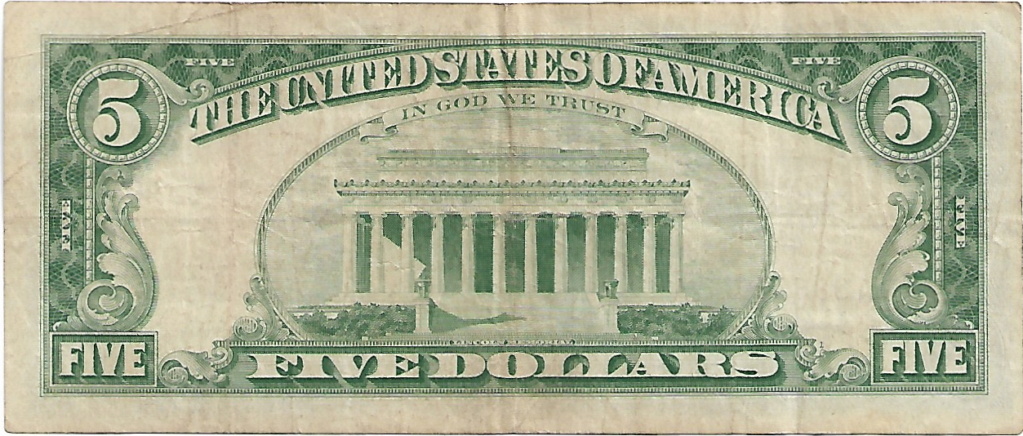 5 Dollars 1963 Sello Rojo 20-02-15