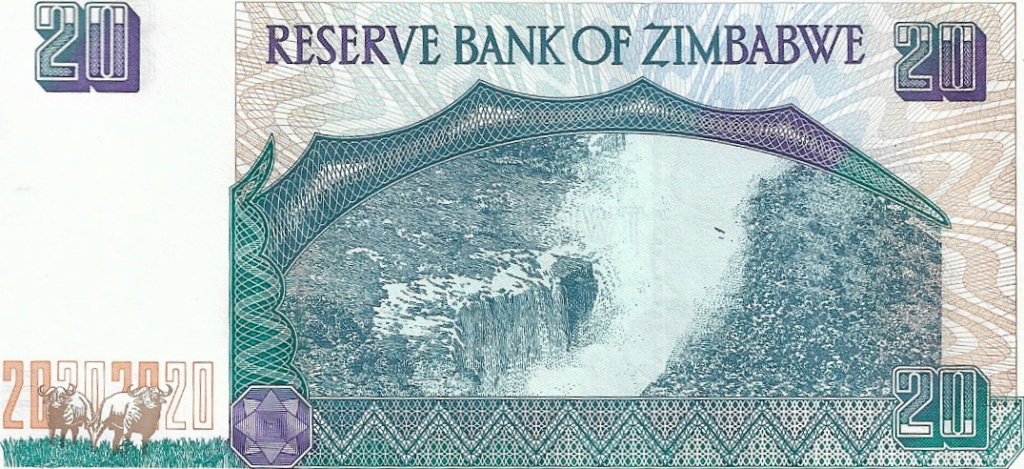 20 Dólares 1997 Zimbabwe 20_dol17