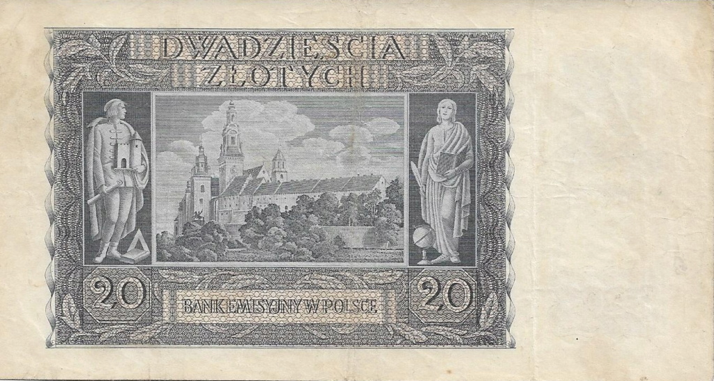 20 Zlotys 1940 Polonia - Ocupación Alemana 20_zlo11
