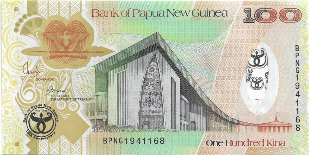 100 Kina Papua Nueva Guinea 21-07-10