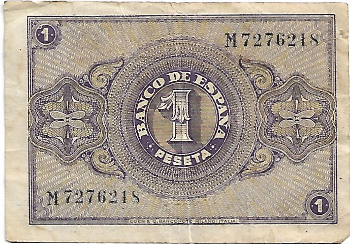 1 Peseta España (Burgos) 1938 22-06-11