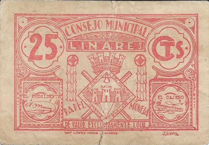 25 Céntimos 1937 Linares 25_cen65