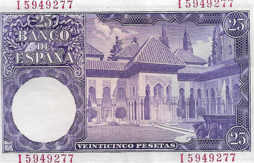 25 Pesetas 1954 - Albéniz 25_pes11