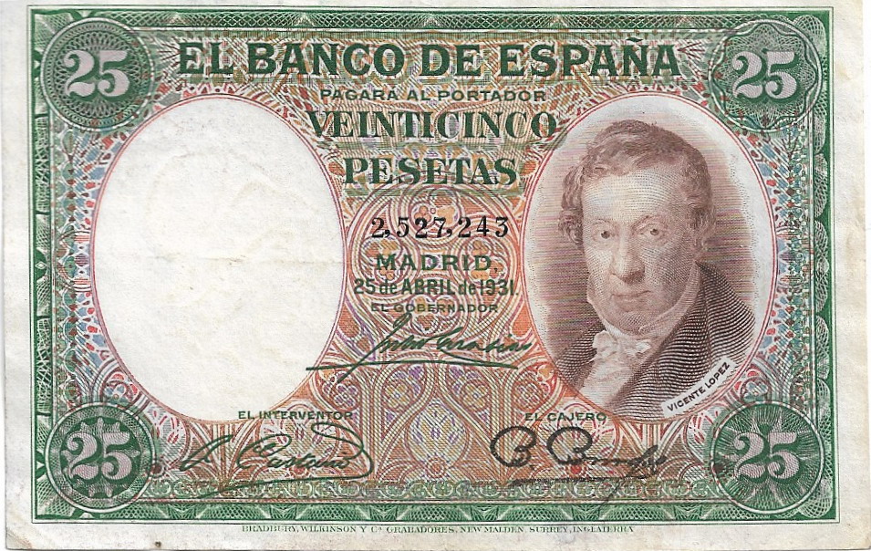 25 Pesetas 1931 España (Segunda Republica) 25_pes12