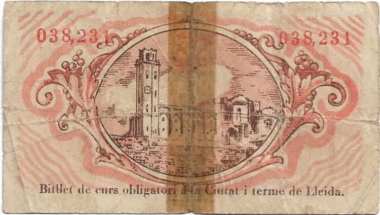 25 Céntimos Lleida 1937 27-07-13