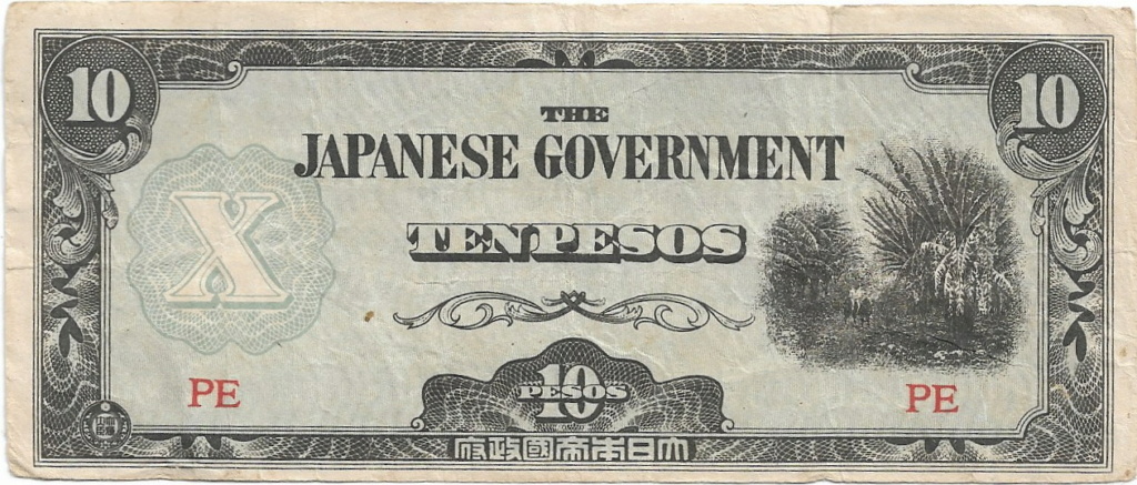 10 PESOS FILIPINAS  (OCUPACIÓN JAPONESA) 29-04-12