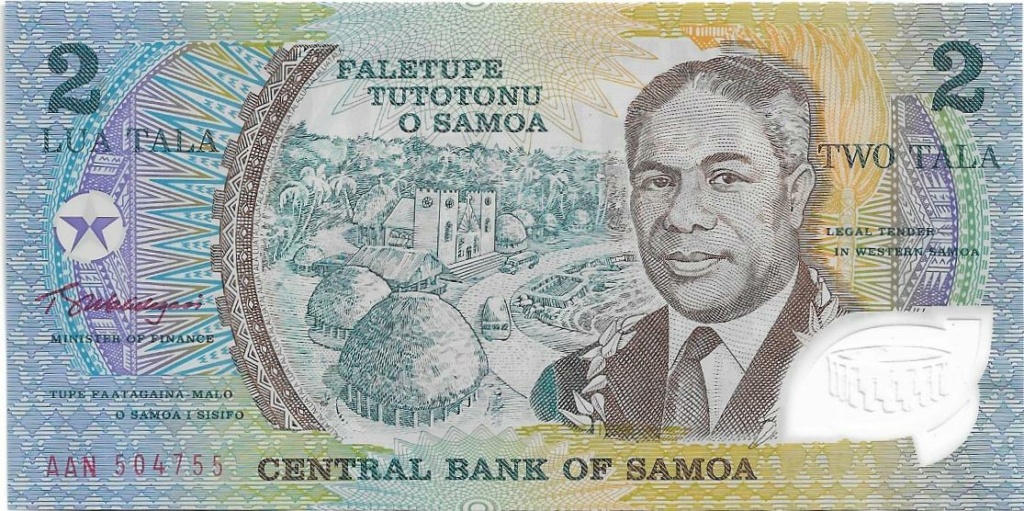 2 Tala 1990-2009 Samoa Bodas de oro del Jefe de Estado Malietoa Susuga Tanumafili II 2_tala10