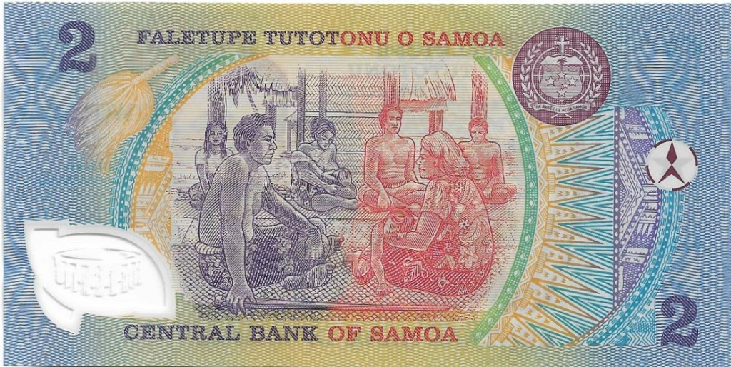 2 Tala 1990-2009 Samoa Bodas de oro del Jefe de Estado Malietoa Susuga Tanumafili II 2_tala11