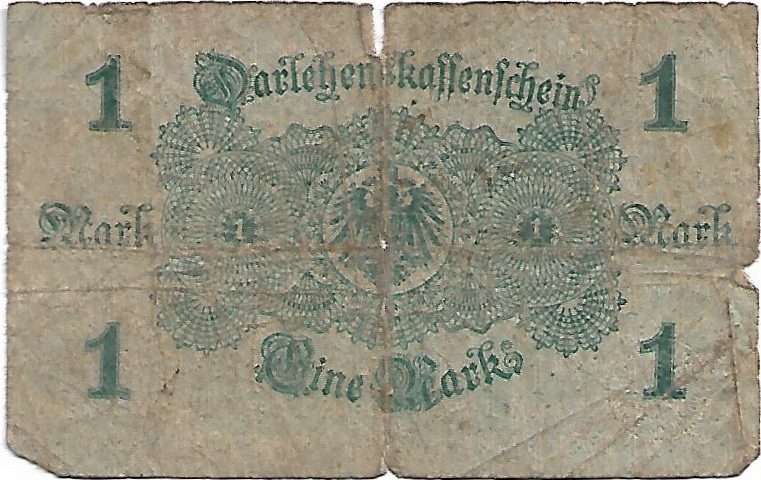1 Mark Darlehenskassenschein Alemania 1914 30-06-32