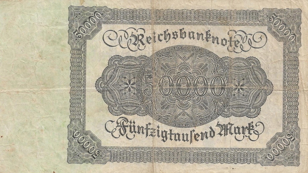50 000 Marcos 1920 Alemania Reichsbanknote 50000_11