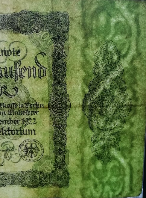 50 000 Marcos 1920 Alemania Reichsbanknote 50000_14