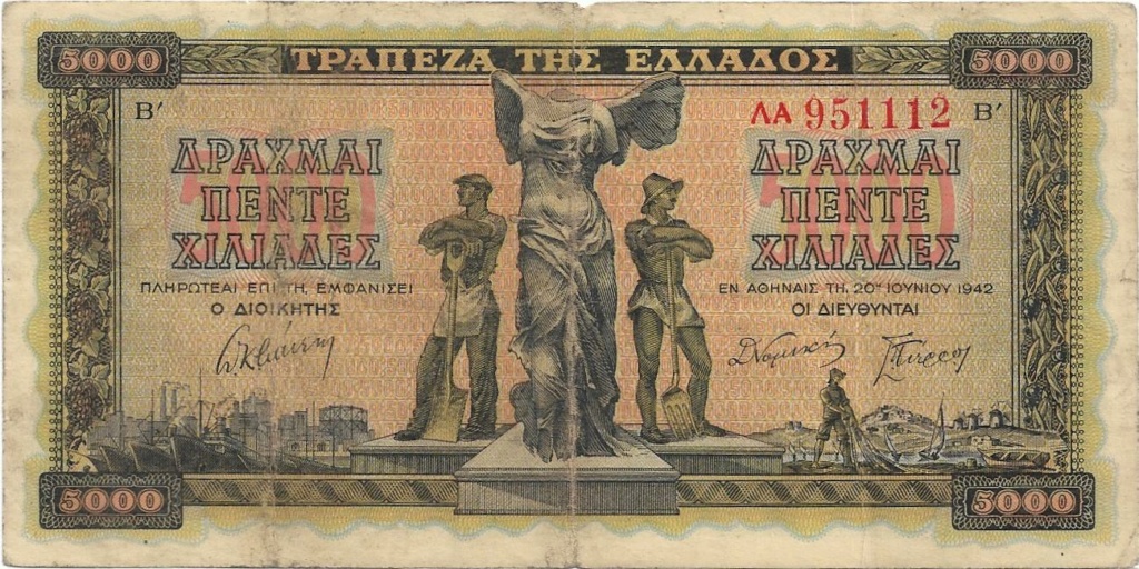5000 Dracmas 1942 Grecia 5000_d16