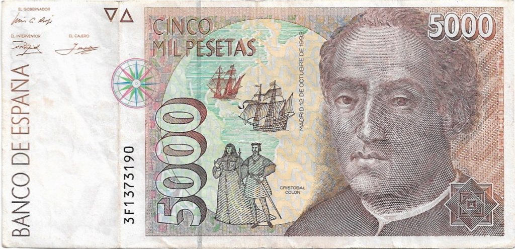 Billetes en los que aparece Cristobal Colón... 5000_p11