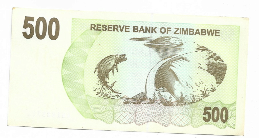 500 Dolares 2007 Zimbawe Bearer Cheque 500_do11