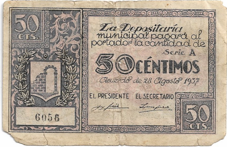  50 Céntimos Graus (Huesca) 1937 Guerra Civil 50_cen14