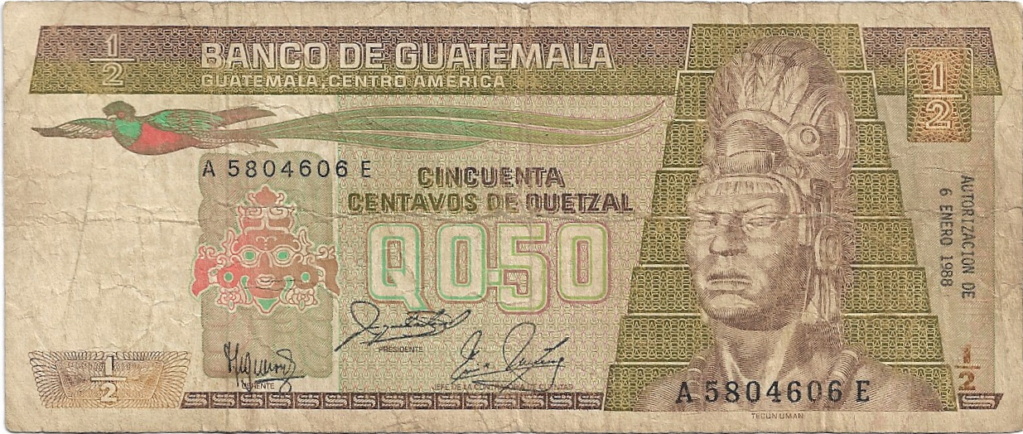 0.50 Quetzal - 1988 - Guatemala 50_cen24