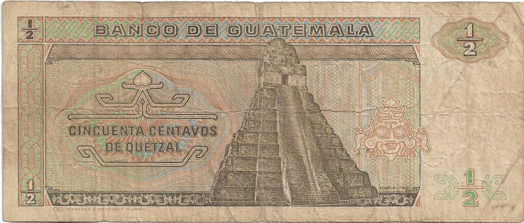 0.50 Quetzal - 1988 - Guatemala 50_cen25