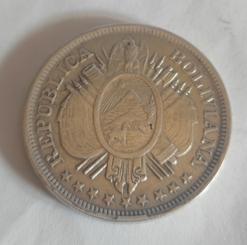 50 centavos, 1897 Iniciales Bolivia (Potosí) "C.B." en el reverso 50_cen41