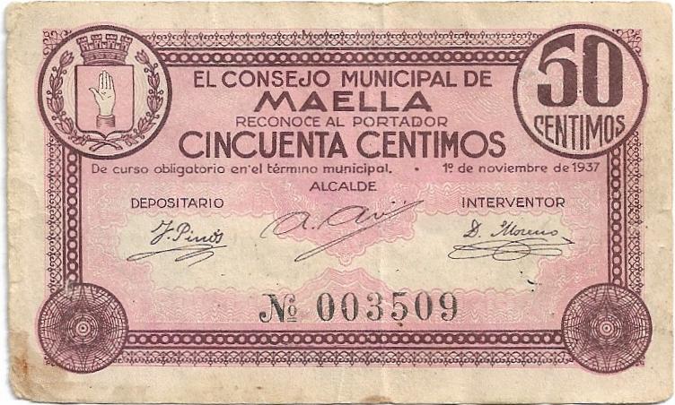 50 Céntimos 1937  Maella  50_cen54
