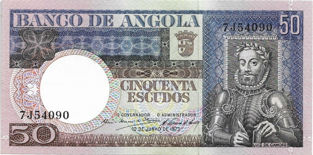 50 Escudos 1973 Angola 50_esc12