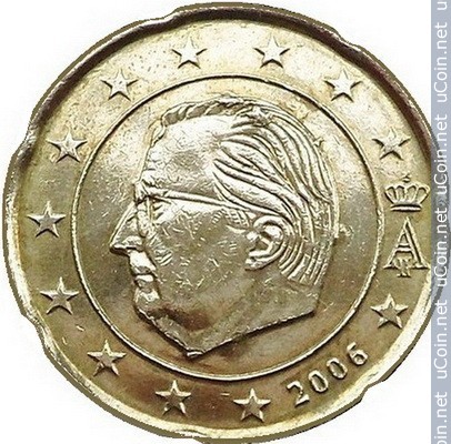20 Céntimos euro Bélgica Belgiu10